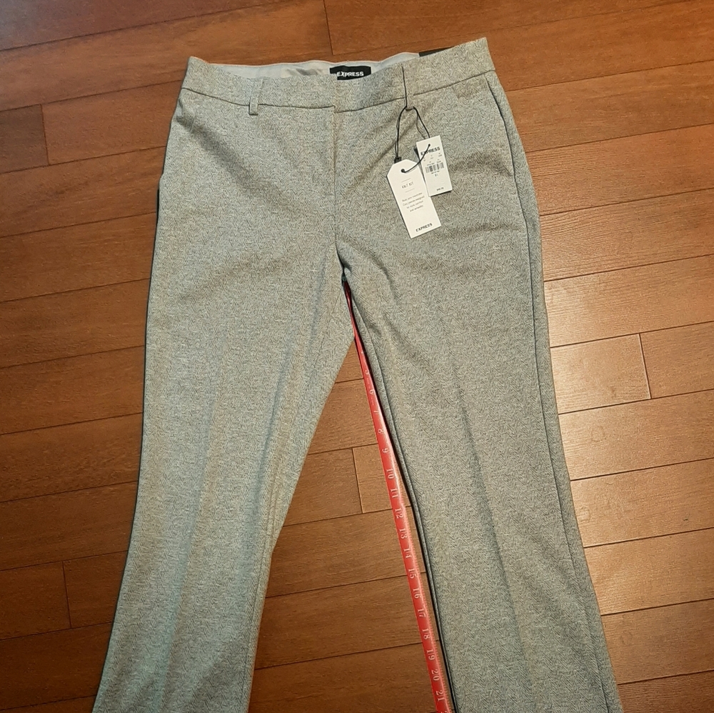 Express Boot Grey Tweed Columnist Pant